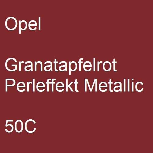 Opel, Granatapfelrot Perleffekt Metallic, 50C.